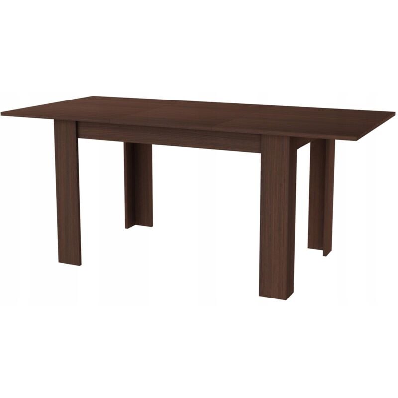 Table à Manger Extensible Wengé - Résistante aux rayures et à l'humidité - 170 x 80 x 75 cm