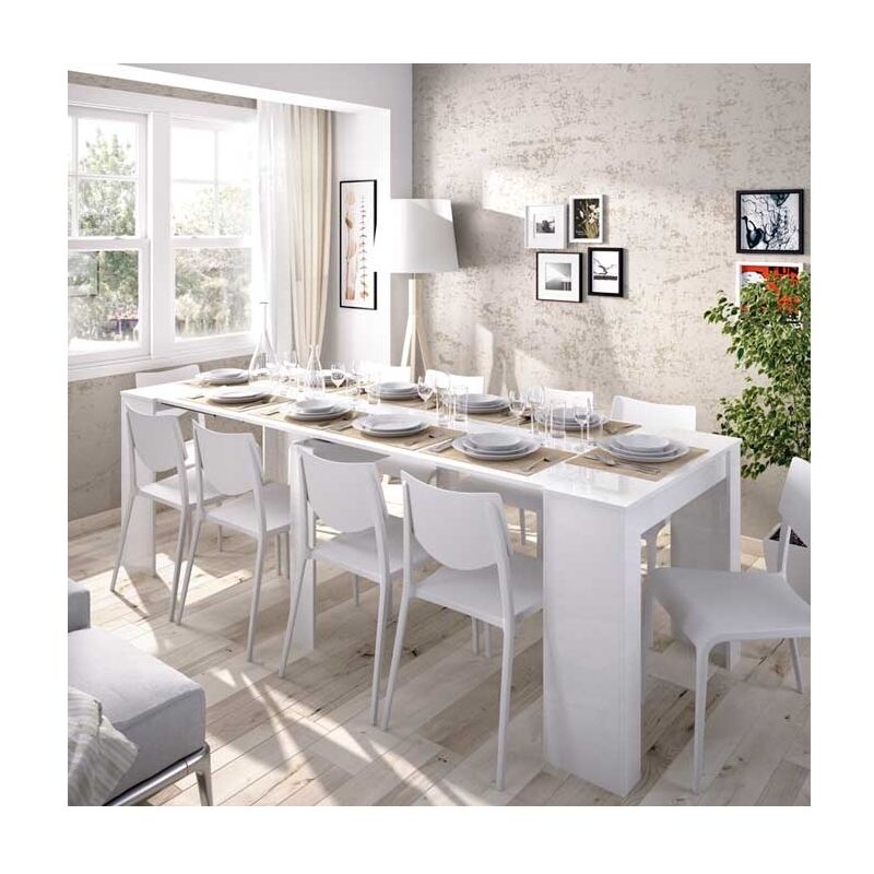 Table extensible lexa xl - Blanc - Blanc