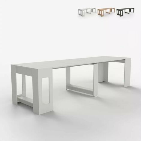 Table extensible peu encombrante 90x51-237 cm pour salon Garda