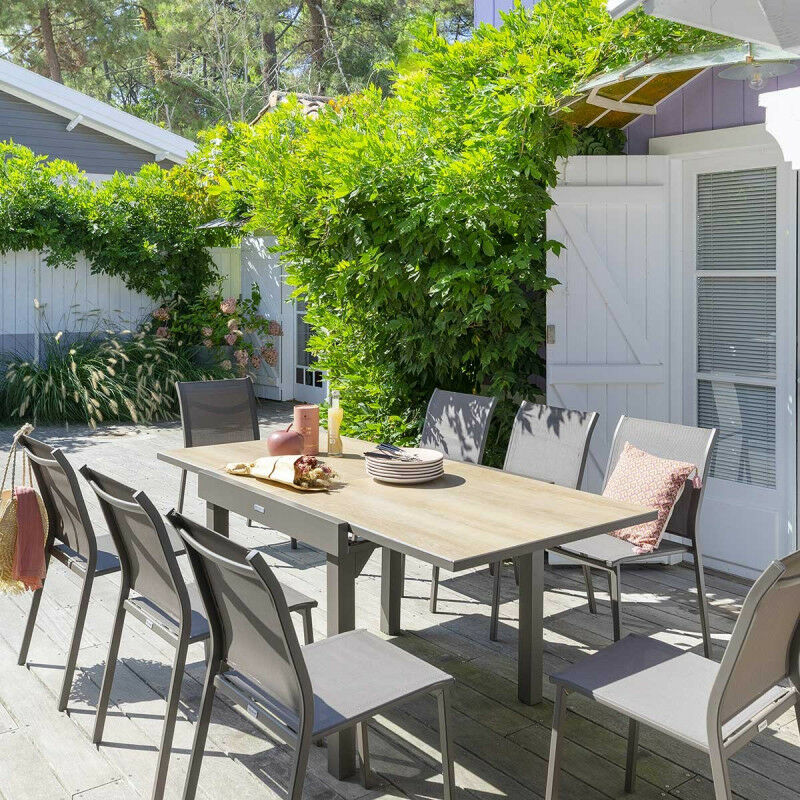 Hesperide - Table extensible Piazza 8 p. ecp houblon Hespéride