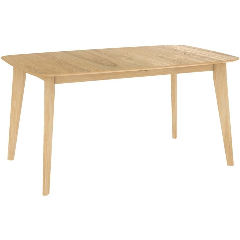 Rendez-vous Déco - Table rectangulaire 4/6 personnes extensible en bois clair 150/180 cm - oman