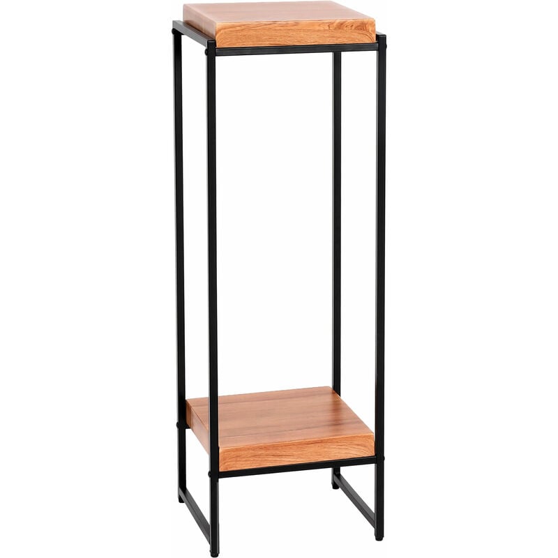 Table à fleurs HHG 840, étagère à fleurs table d'appoint étagère à plantes, certifiée mvg mdf métal, naturel, 101cm