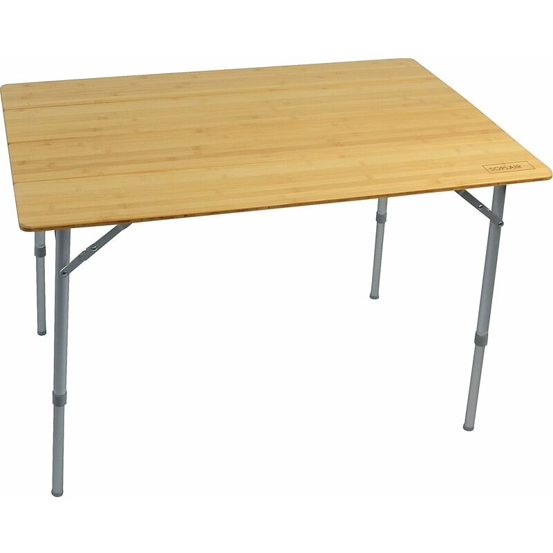 Table de camping pliante Modèle Flex Bambou 100 x 65 cm SOPLAIR