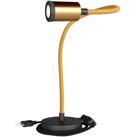 Table Flex GU1d0 lampe de table articulée avec mini spot LED et prise 2 broches