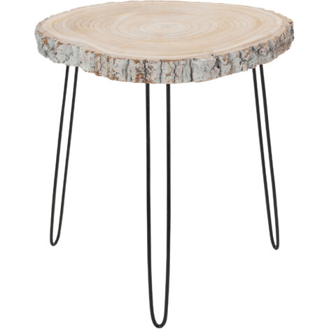 Table gigogne bois gris Helena L 55cm