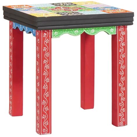 Table Gigogne Marron 50 x 50 x 50 cm Bois de manguier massif CFW526566
