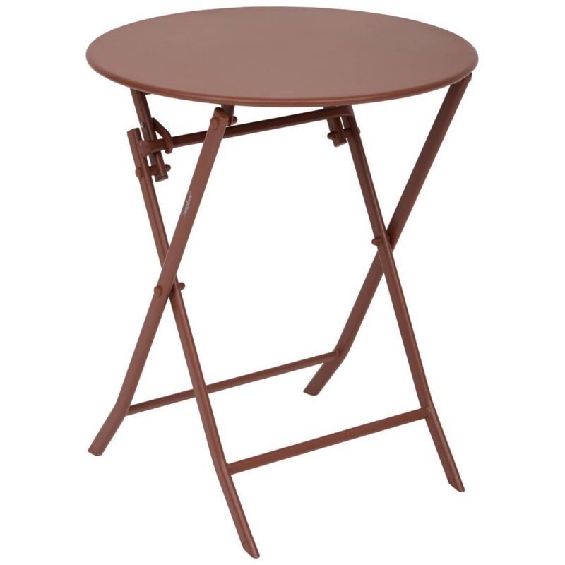Table de jardin Greensboro 2 places pliable D60cm acajou - Hespéride