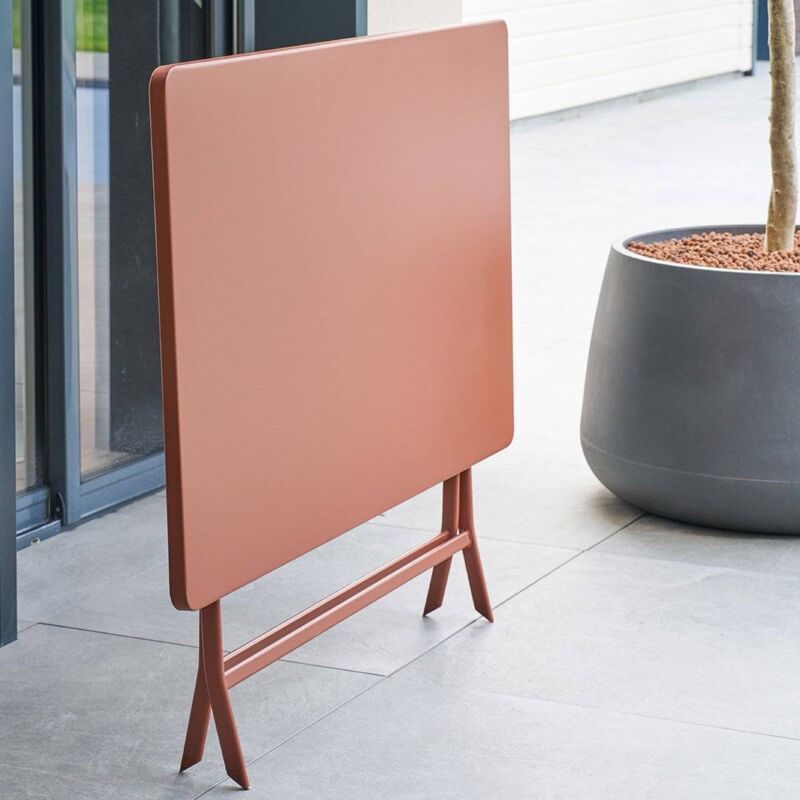 Table de jardin Greensboro 4 places 110x70cm acajou - Hespéride
