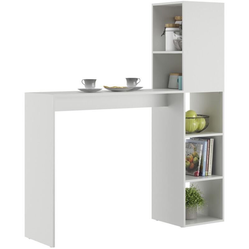Table Haute Avec Étagères Cleve Table Haute Avec Étagères Cleve