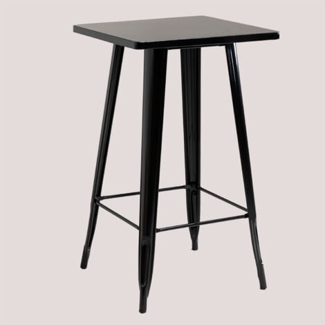 Table Haute Carrée en Acier (60x60 cm) LIX SKLUM Noir