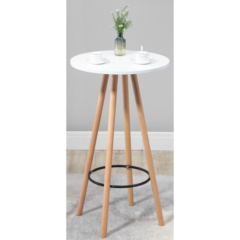 Tab high avec une barre de barbelée élégante et scandinave disponible différentes couleurs colore : Blanc