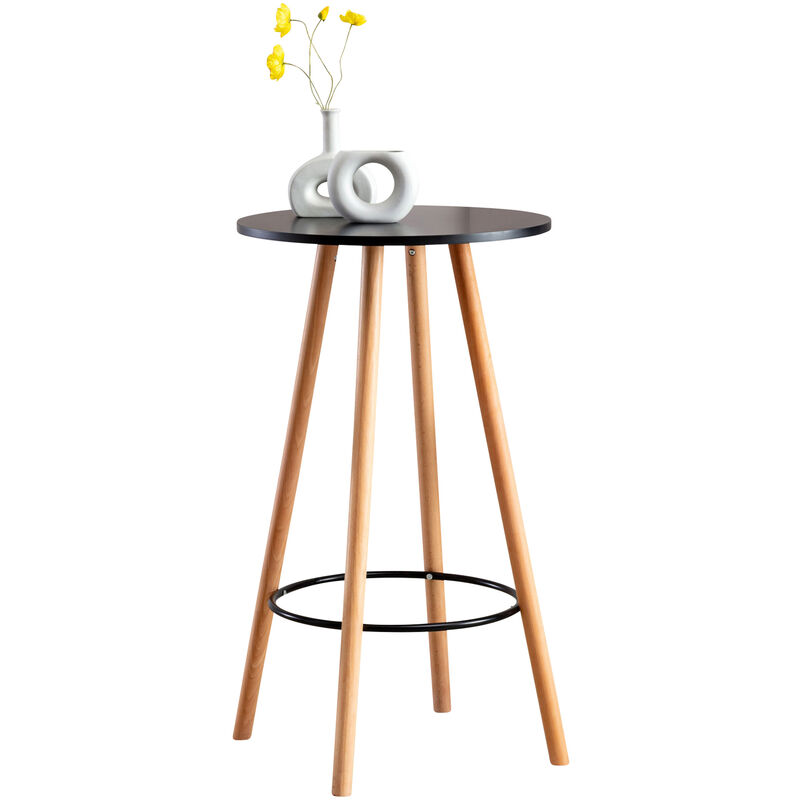 Tableau de la table Mijas Round Black, Nature (Rund)