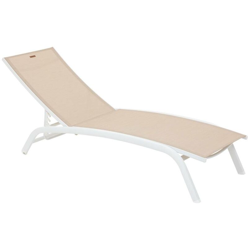 Transat Bonao lin & blanc en aluminum traité en epoxy - Hespéride