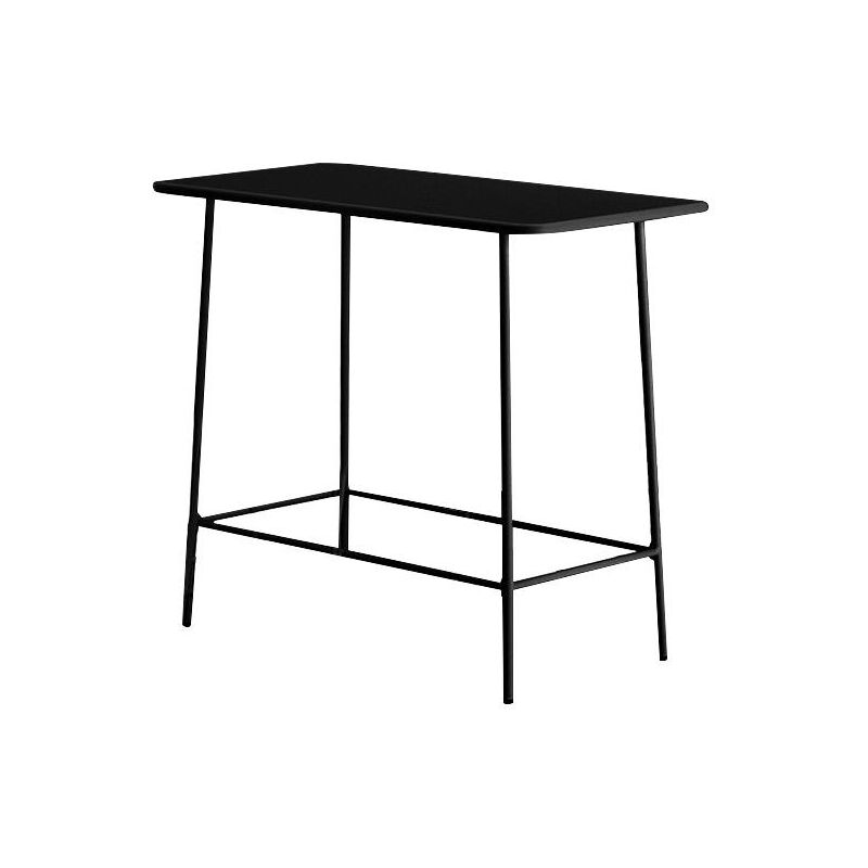 Vente-unique - Table haute de jardin L.120 cm en métal - Noir - mirmande de mylia