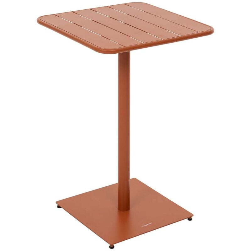Hesperide - Table haute de jardin Phuket ambre 2 places en acier - Hespéride