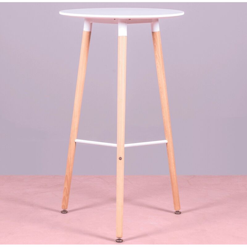 Table haute de style Nordic - Palermo - Blanc - Nest Dream