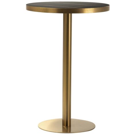 Table haute en acier inoxydable. Pierre de Lodi 70 x 70 x 105 cm