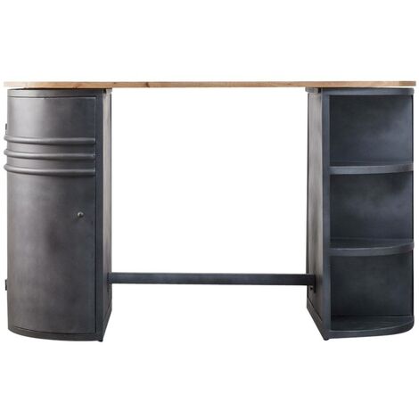 Table haute en métal Locker - Gris