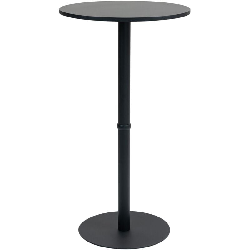 CLP - Table haute Hereford ronde Noir / Noir 60 cm