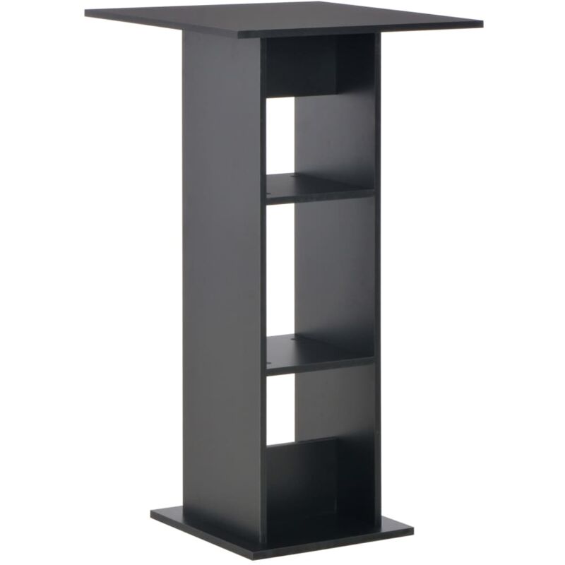 Table haute mange debout bar bistrot noir 110 cm