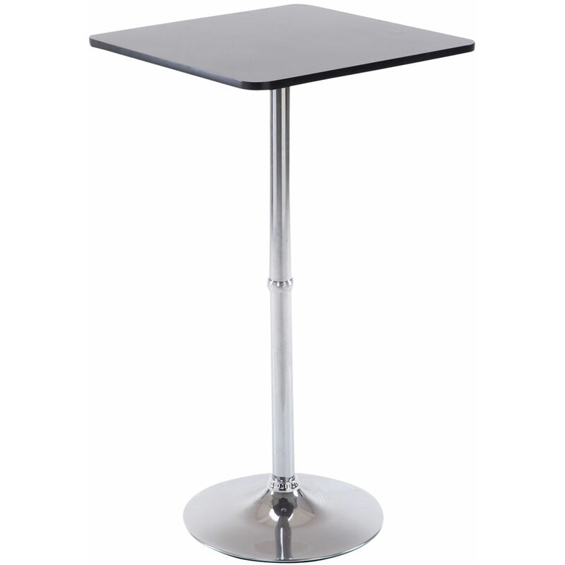 CLP - Table de support carrée moderne pour bar avec étagère en bois différentes couleurs colore : noir