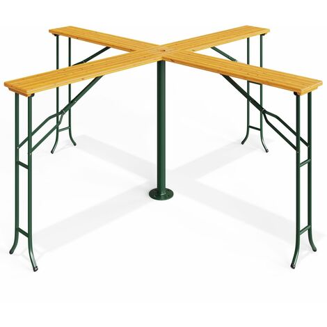 Table haute pliante en bois 20 personnes Table de reception Table bar Quattro Anniversaire gardenparty fête
