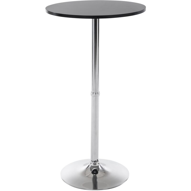 Table de support rond moderne pour bar avec étagère en bois différentes couleurs colore : NOIR Table de support rond moderne pour bar avec étagère en bois différentes couleurs colore : NOIR