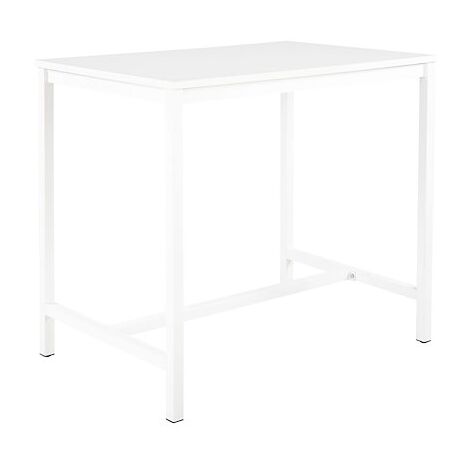Table haute Swap L 120 x H 110 x P 80 cm Blanc - blanc - Maxiburo