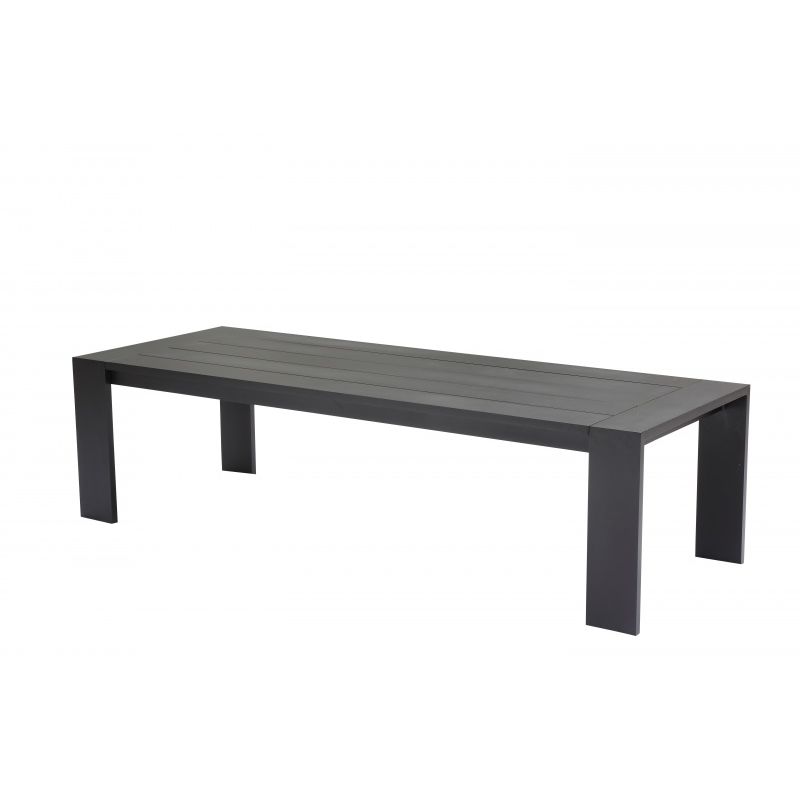 Wilsa Garden - Table Ibiza 280 Alu noire Table + 10 fauteuils