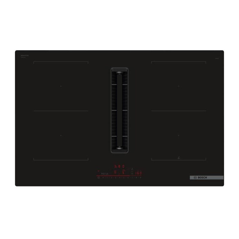 Bosch - Table de cuisson aspirante induction 4 feux 7400w noir PVQ811H26E