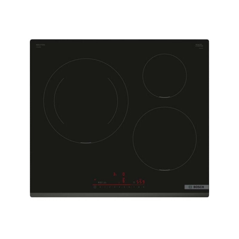 Bosch - Table induction 3 foyers - L59 x P52 cm - PIJ631HB1E