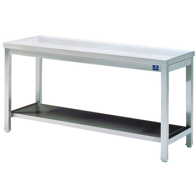 Table Inox de Travail avec Étagère - Gamme 600 - Virtus
