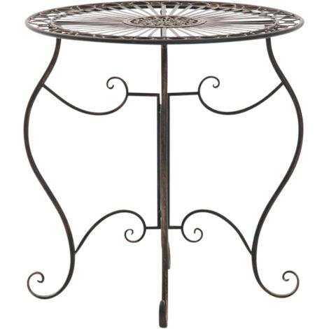 Table jardin rustique de style rustique Table basse de différentes couleurs Couleur : Bronze