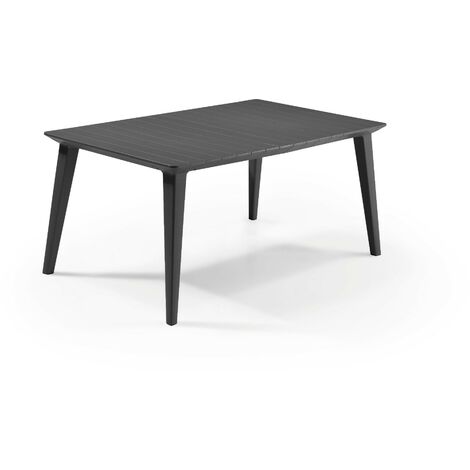 Table Design contemporain 160cm Graphite - ALLIBERT BY KETER - 6 personnes - LIMA