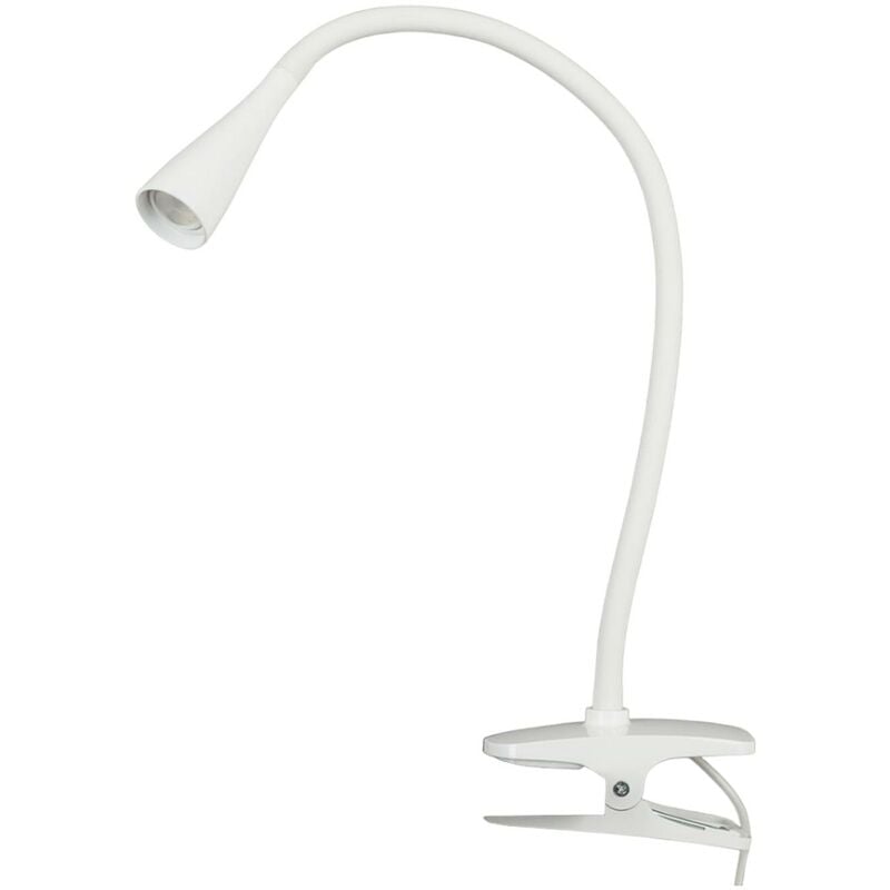 Table Lamp Baris (modern) in White made of Metal for e.g. Office & Workroom (1 light source,) from Lindby - white