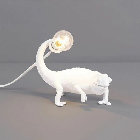 Table Lamp Be Night Dorm Night Light Living Room Home Deco Cute Resin Animal Chameleon Light Fixtures Bedside Lamps