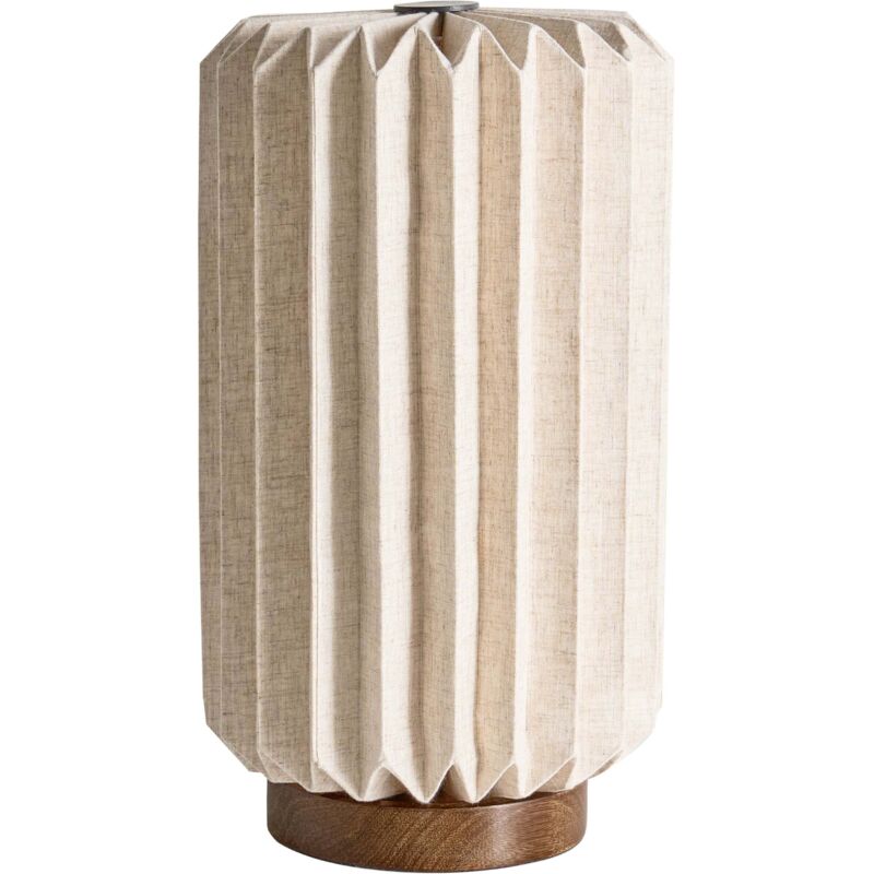 Image of Table Lamp Beige Paper Cotton Mango&hellip;