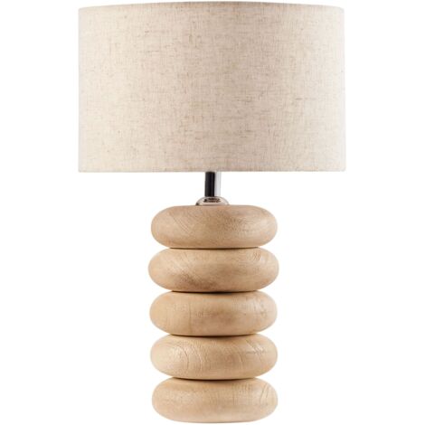 Table Lamp BETWA Mango Wood Light Brown