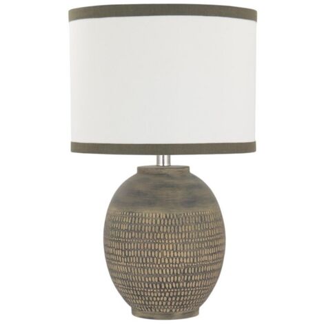 Table Lamp - Ceramic - L28 x W28 x H24 cm - Brown