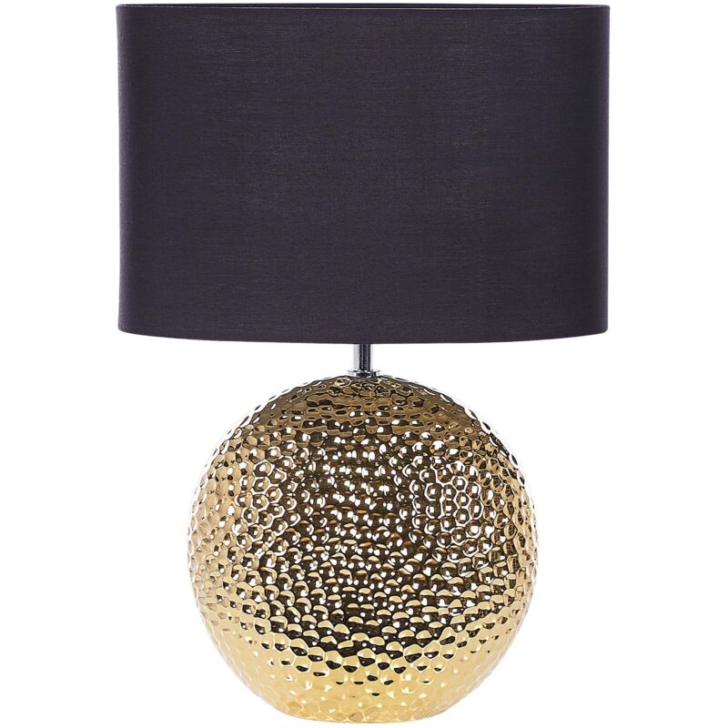 Beliani Table Lamp Nasva Ceramic Gold