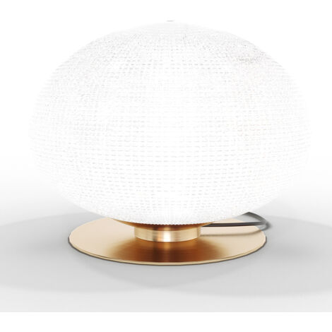 Table Lamp - Designer Living Room Lamp - Crystal Ball - Bale Gold