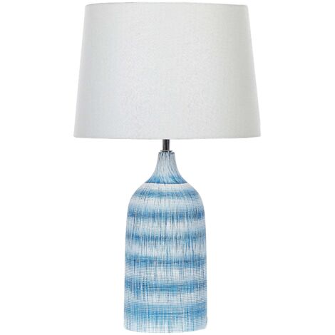 Table Lamp GEORGINA Ceramic Blue