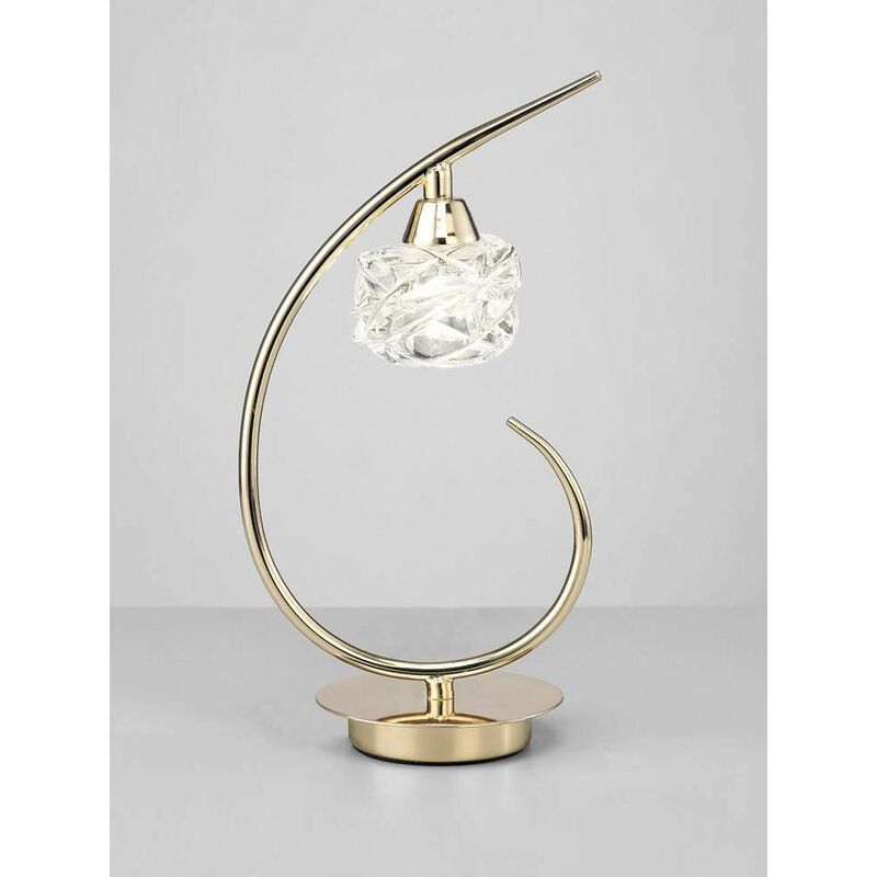09diyas - Table Lamp Maremagnum 1 Bulb G9, gold