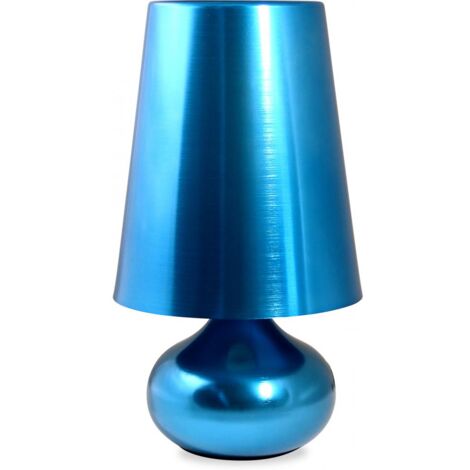 Blue deals metal lamp