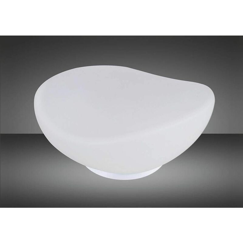 Table lamp Opal 1 Bulb E27, polished chrome / frosted white glass