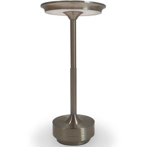 Table Lamp Portable LED – USB Rechargeable – Yurea Silver