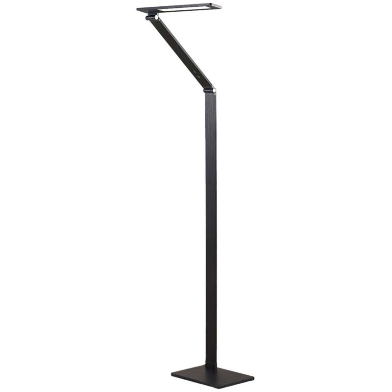 Lucande Led Floor Lampdimmable 'salome' Made Of Aluminium For Office & Workroom