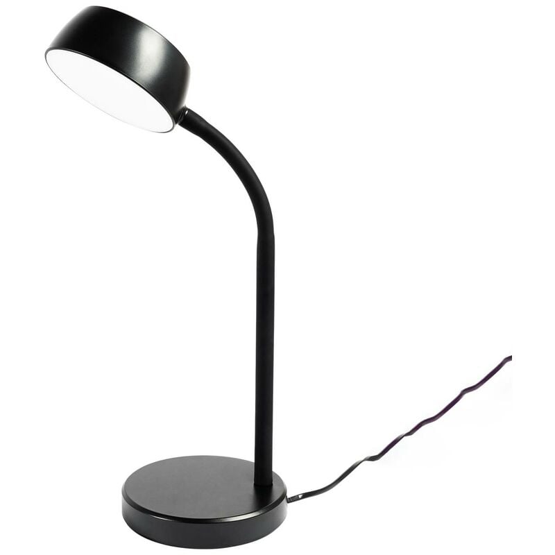 Lindby - Table Lamp Tijan (scandinavian) in Black made of Plastic for e.g. Office & Workroom (1 light source,) from black
