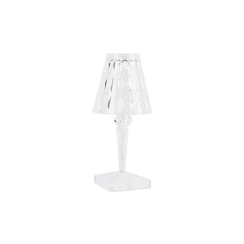 Table lamp transparent incl. LED IP54 rechargeable - Crystal