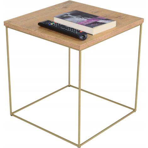 Table Lancelot en fil de fer 6K40 en chêne doré